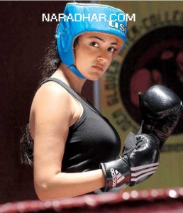 Kajal Agarwal Boxing